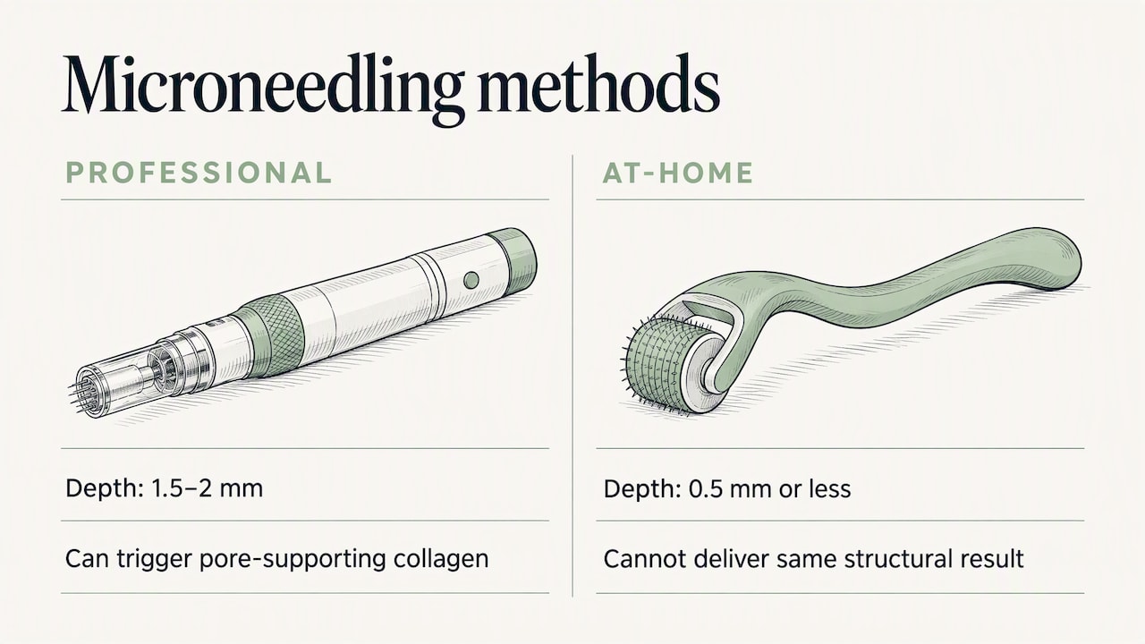 Microneedling (collagen induction therapy) — overview diagram